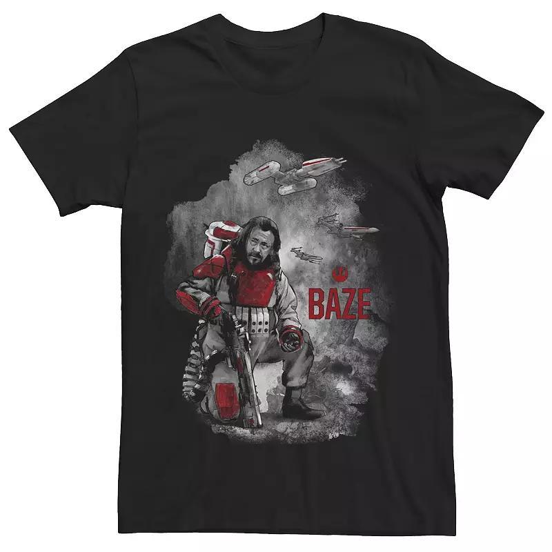 Men's Star Wars Rogue One Baze Repeater Cannon Tee, Size: XXL, Black Product Image