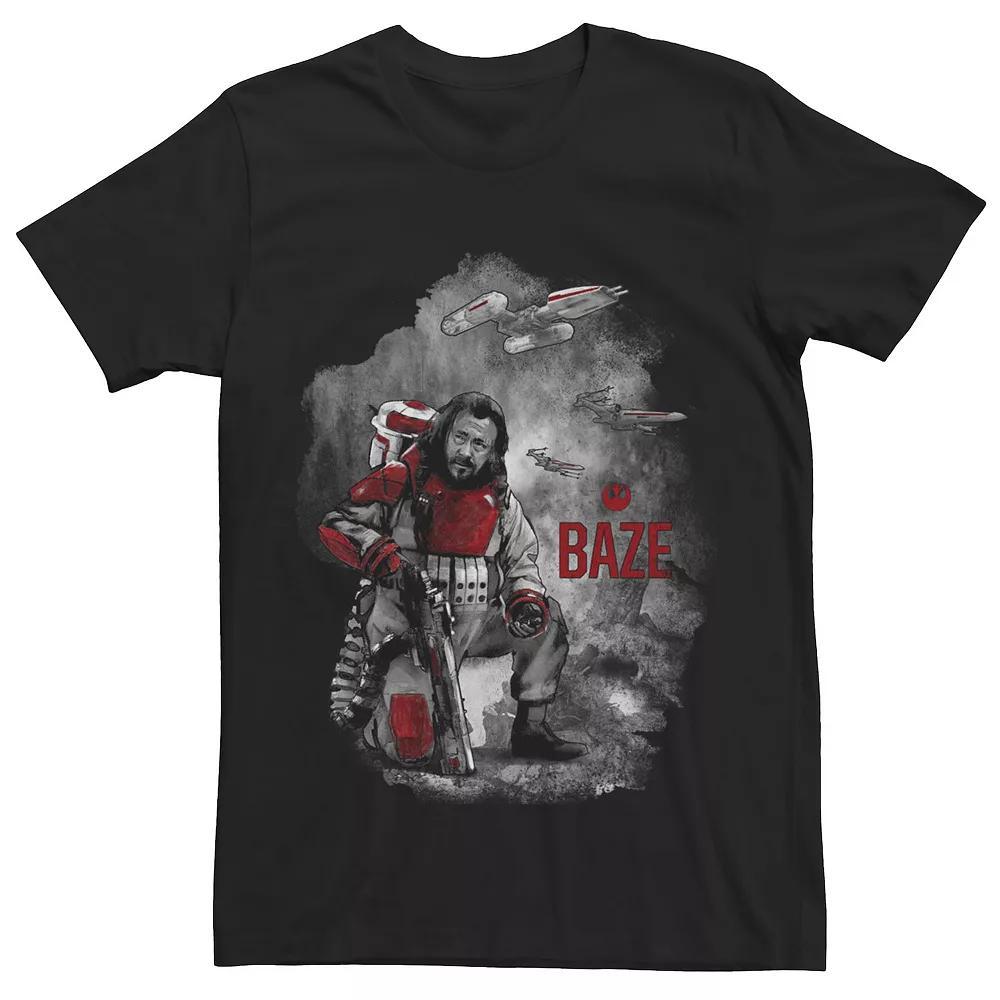 Men's Star Wars Rogue One Baze Repeater Cannon Tee, Size: XXL, Black Product Image