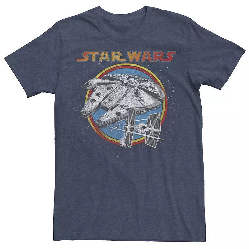 Big & Tall Netflix Stranger Things 4 Hopper Big Face Tee, Men's, Size: Large Tall, Black Product Image