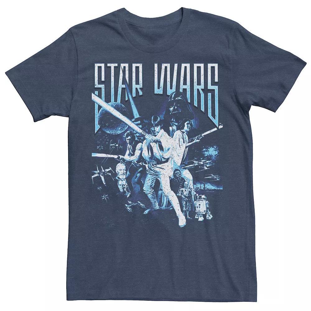 Men's Star Wars Droids R2-D2 Advertisement Poster Tee, Size: XL, Grey Heather Product Image