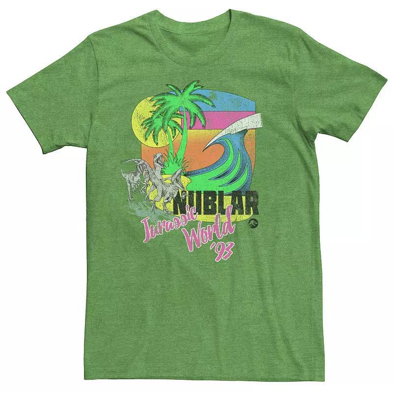 Men's Jurassic World Isla Nublar Raptor Beach Graphic Tee, Size: XXL, Red Hthr Product Image