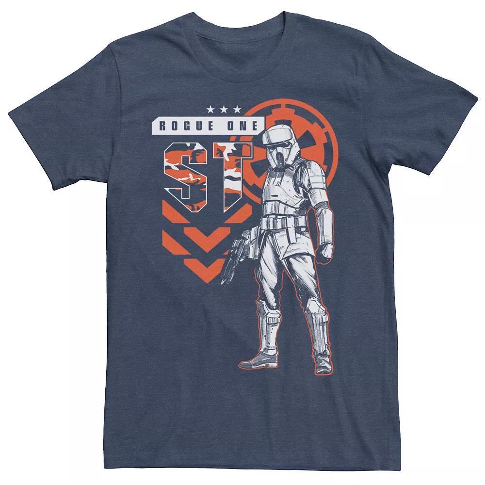 Men's Star Wars Rogue One Stormtrooper Tee, Size: Small, Navy Grey Product Image