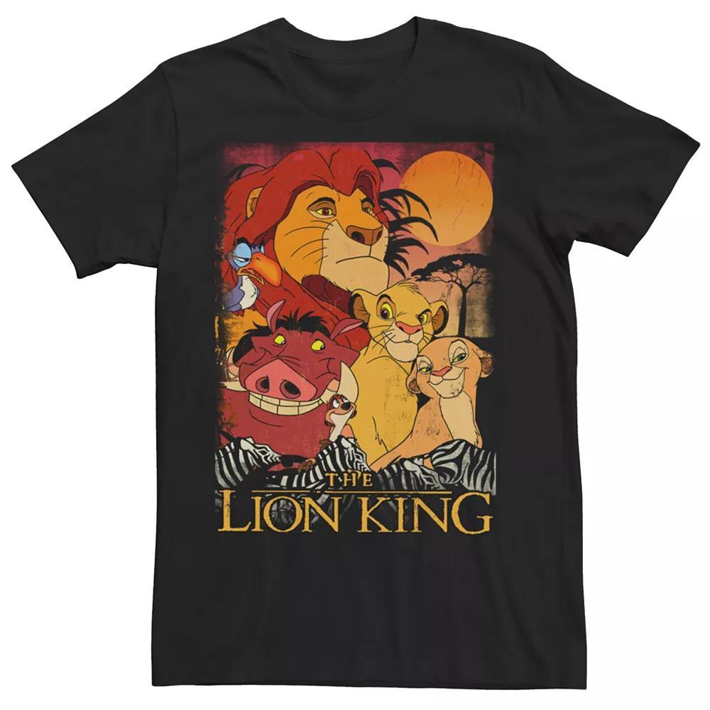 Men's Disney's The Lion King Group Shot Tee, Size: Medium, Black Product Image