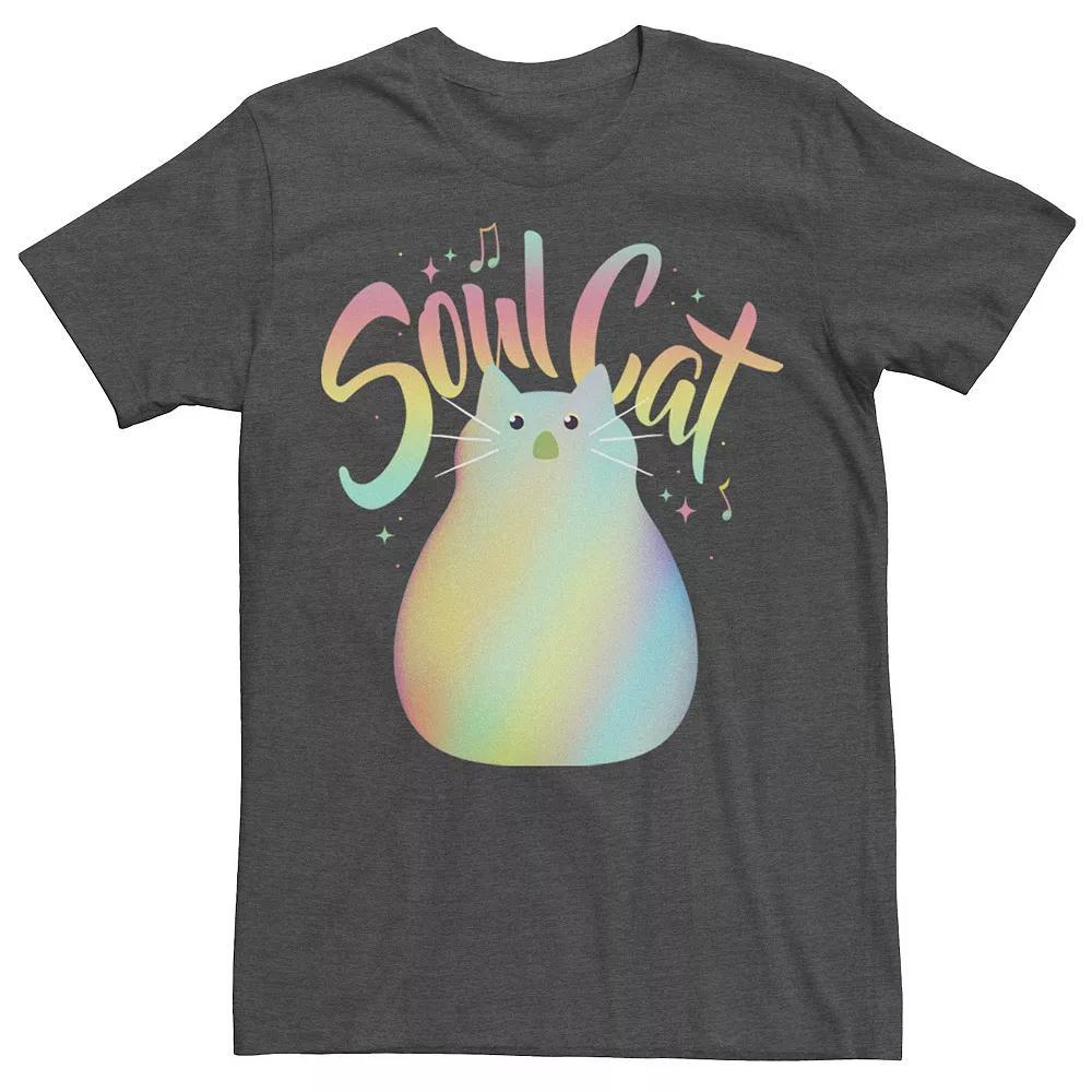 Big & Tall Disney / Pixar Soul Cat Gradient Graphic Tee, Men's, Size: LT, Grey Heather Product Image