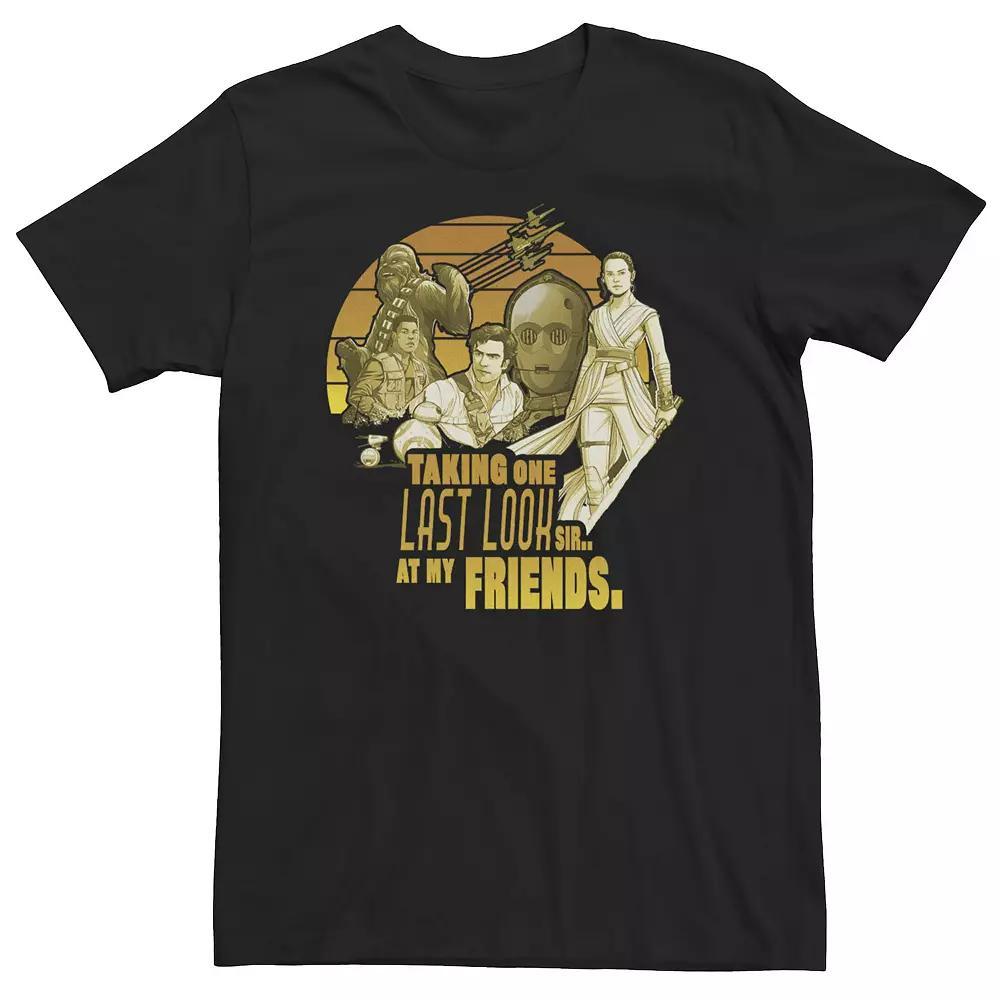 Big & Tall Star Wars: The Rise Of Skywalker Group Shot One Last Look Tee, Men's, Size: Large Tall, Black Product Image