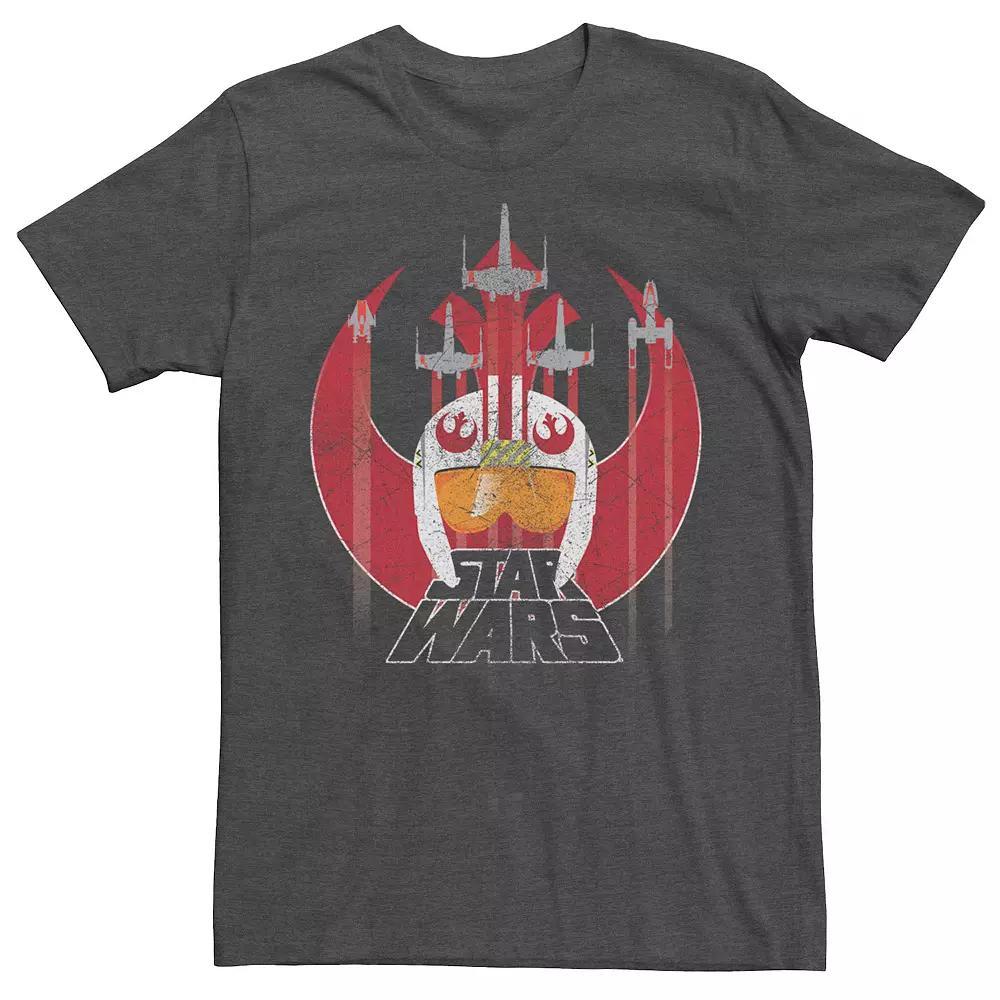 Men's Star Wars Rebel Starfighter Graphic Tee, Size: XXL, Grey Heather Product Image