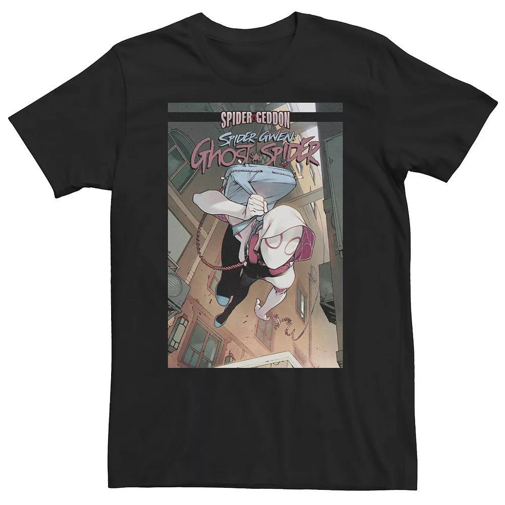 Big & Tall Marvel Spider-Gwen Ghost Spider Comic Cover Tee, Men's, Size: 3XL Tall, Black Product Image