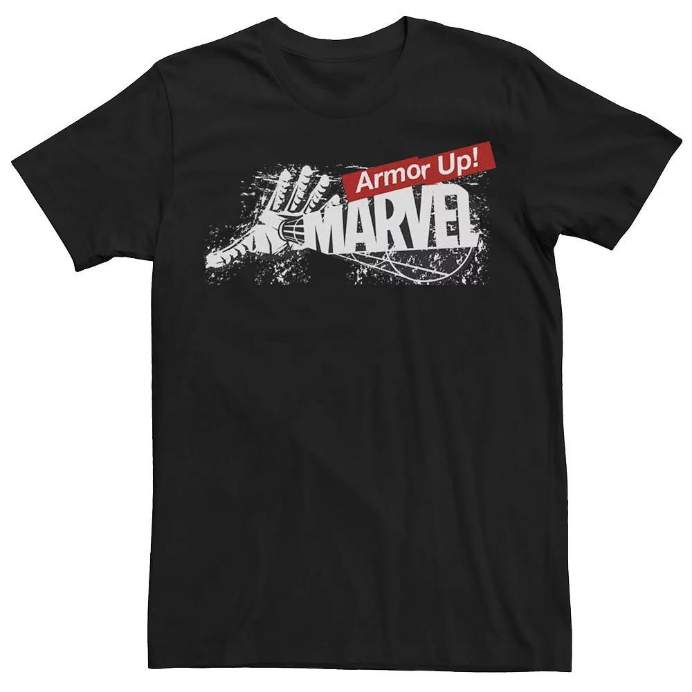 Men's Marvel Iron Man Armor Up! Arc Beam Logo Tee, Size: XXL, Black Product Image