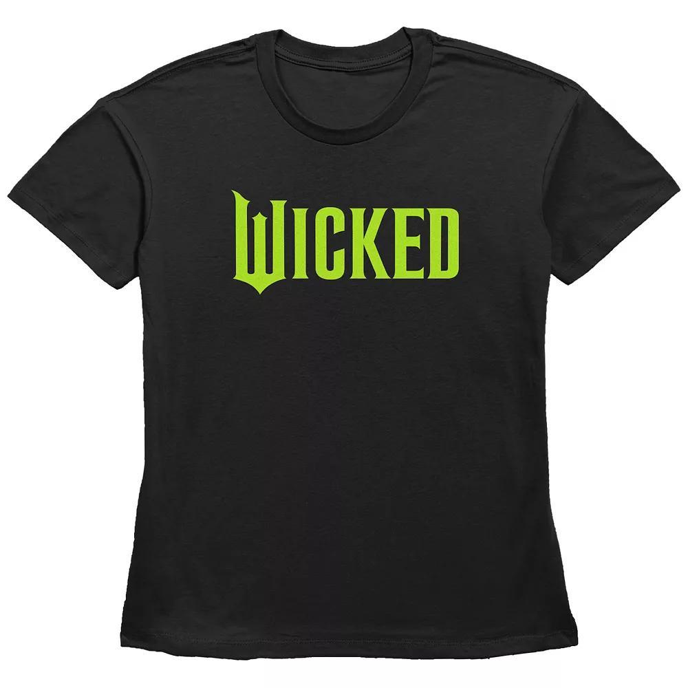 Women's Wicked Bright Logo Graphic Tee, Size: Medium, Black Product Image