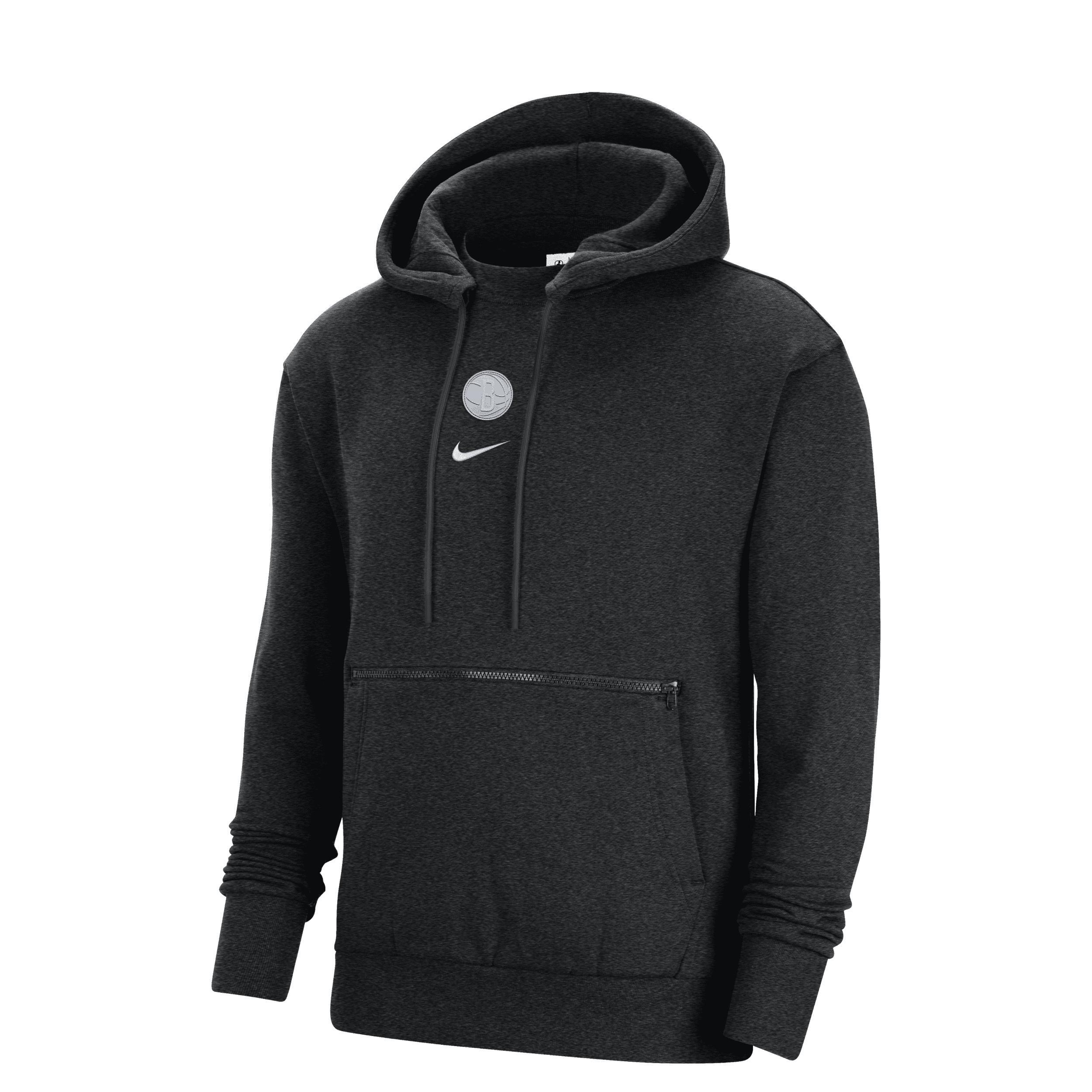 Brooklyn Nets Courtside Men's Nike NBA Pullover Fleece Hoodie Product Image