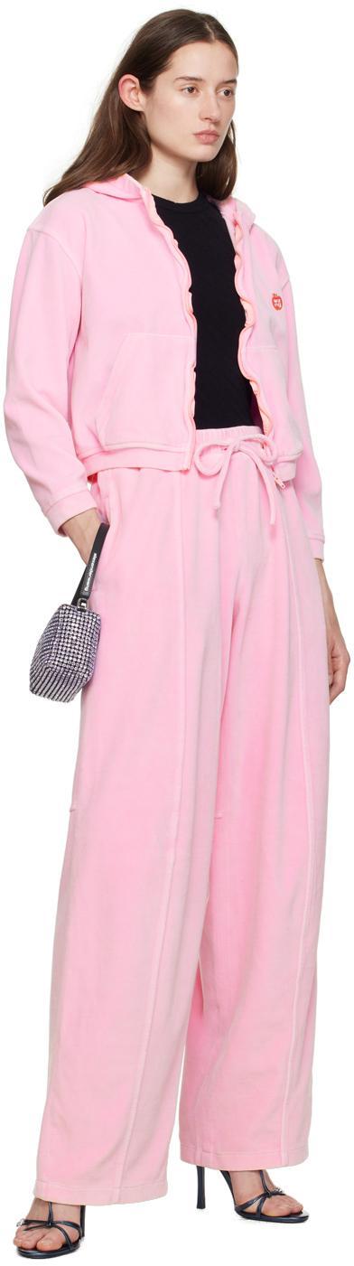 ALEXANDER WANG T Pink Apple Track Pants In 0951b Candy Pink Product Image