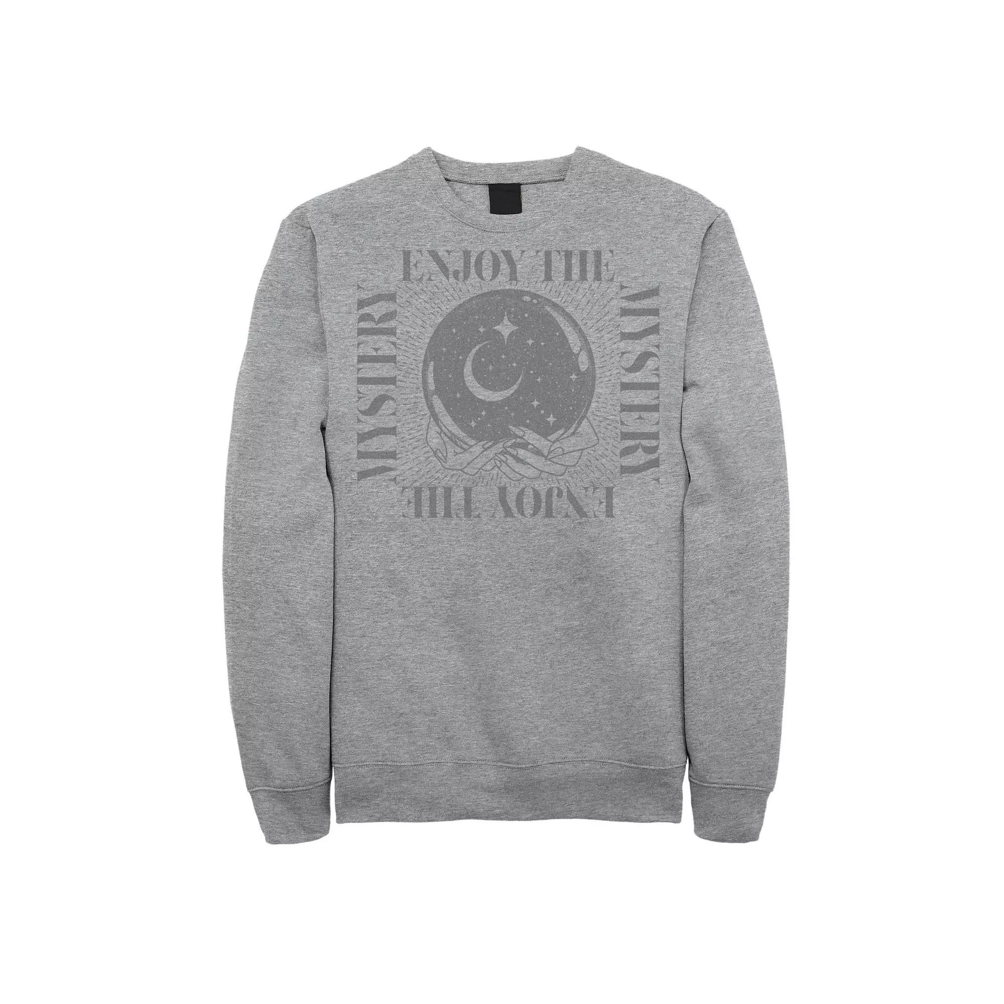 Mens Fifth Sun Enjoy The Mystery Celestial Sweatshirt Athletic Grey Product Image