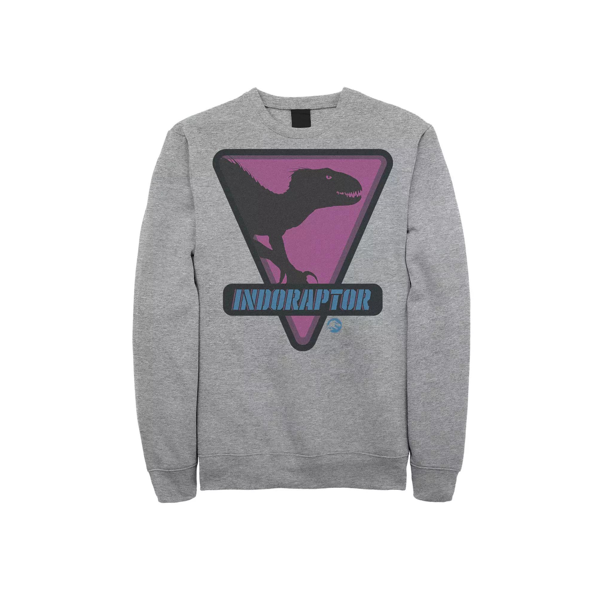 Men's Jurassic World Indoraptor Silhouette Sweatshirt, Size: Medium, Athletic Grey Product Image