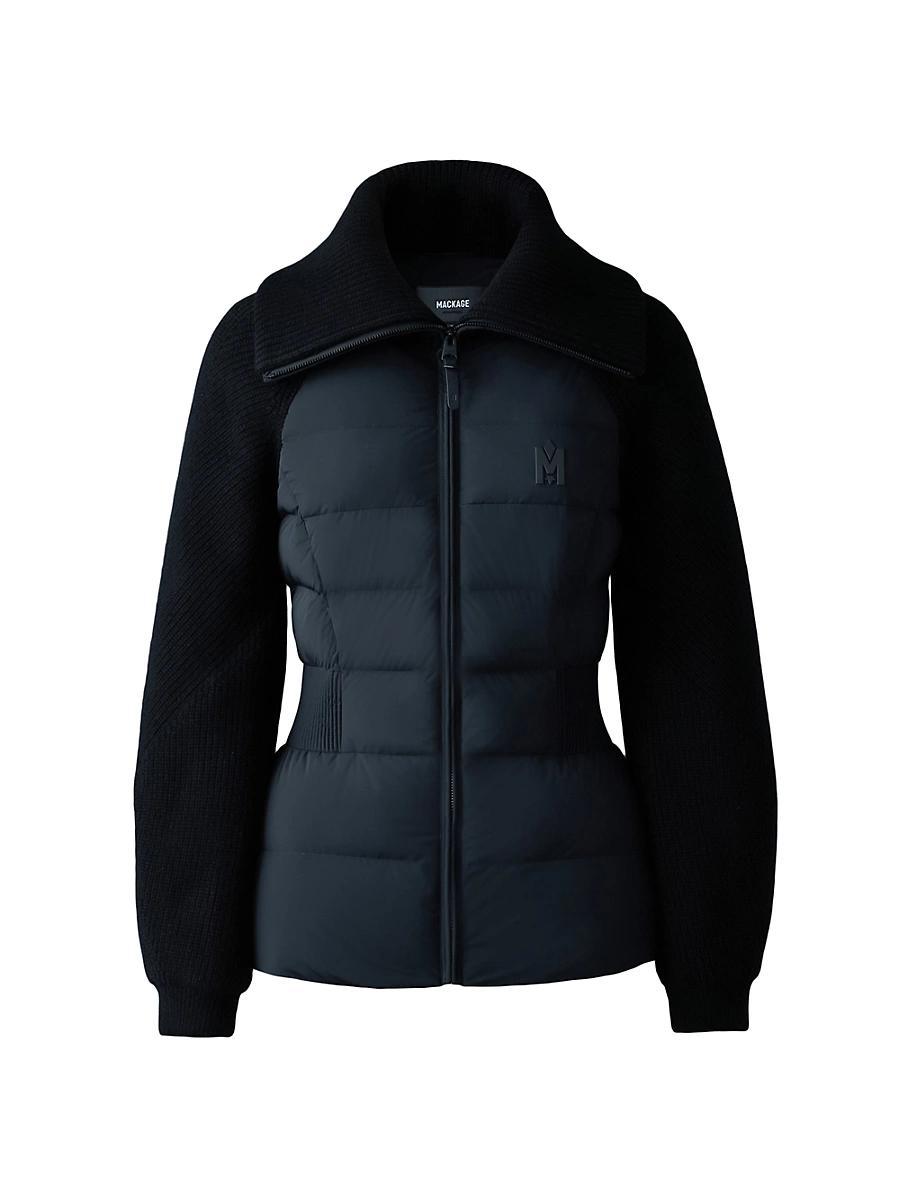 Womens Foxy Down Mixed Media Jacket Product Image
