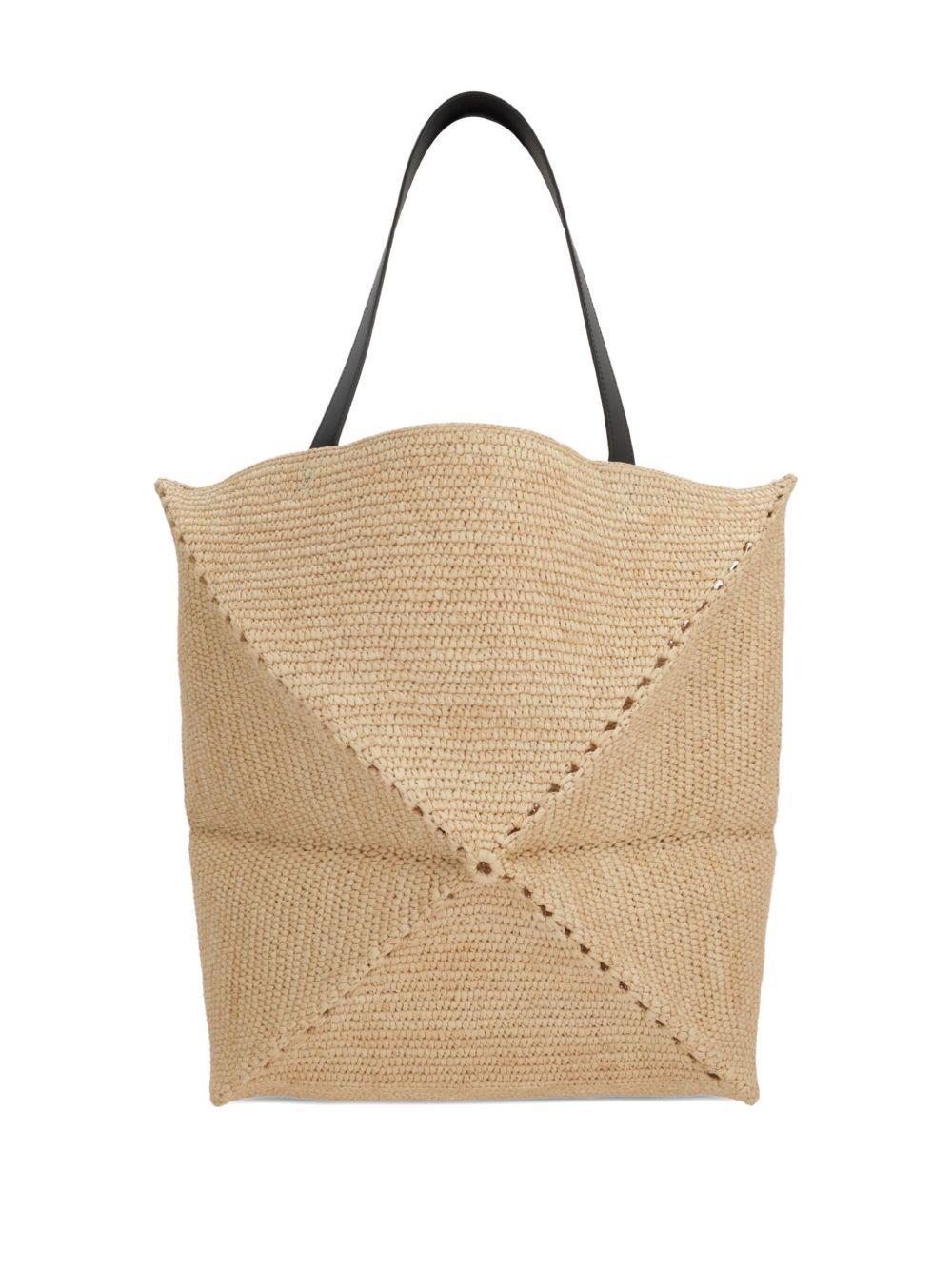 woven straw tote bag Product Image