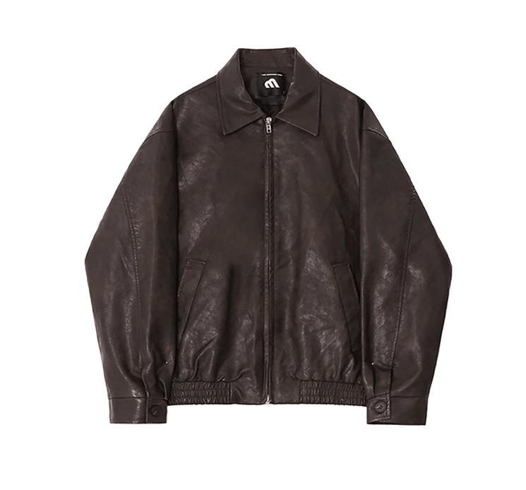 RT No. 11186 ZIP-UP LEATHER JK Product Image