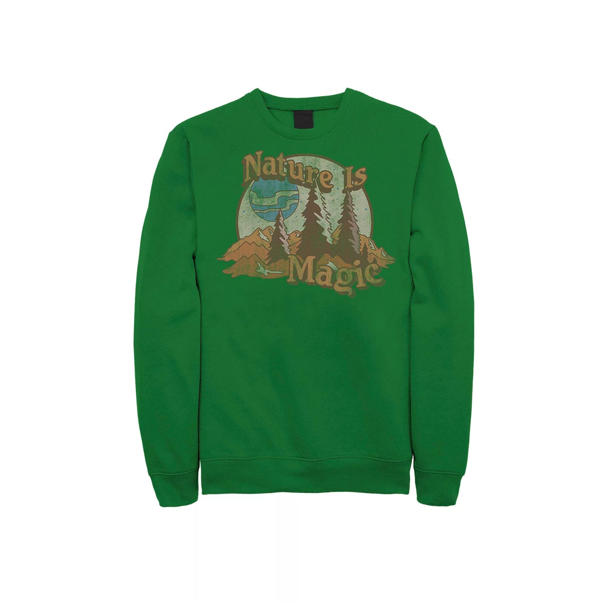 Men's Jurassic Park Floral Circle Logo Sweatshirt, Size: Medium, Grey Heather Product Image