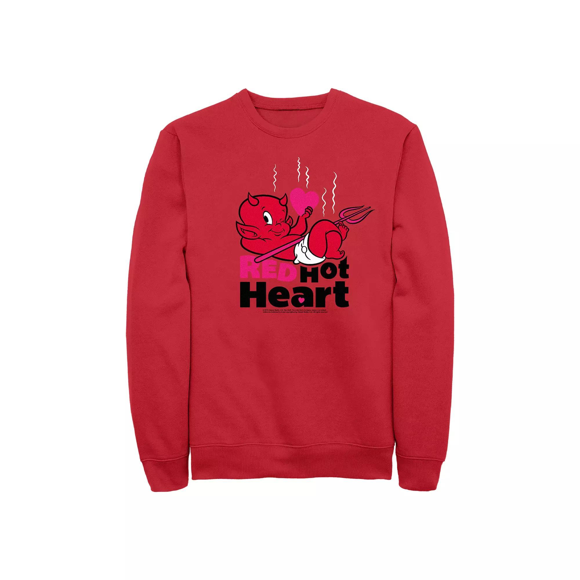 Men's Hot Stuff Red Hot Heart Graphic Fleece, Size: XL Product Image
