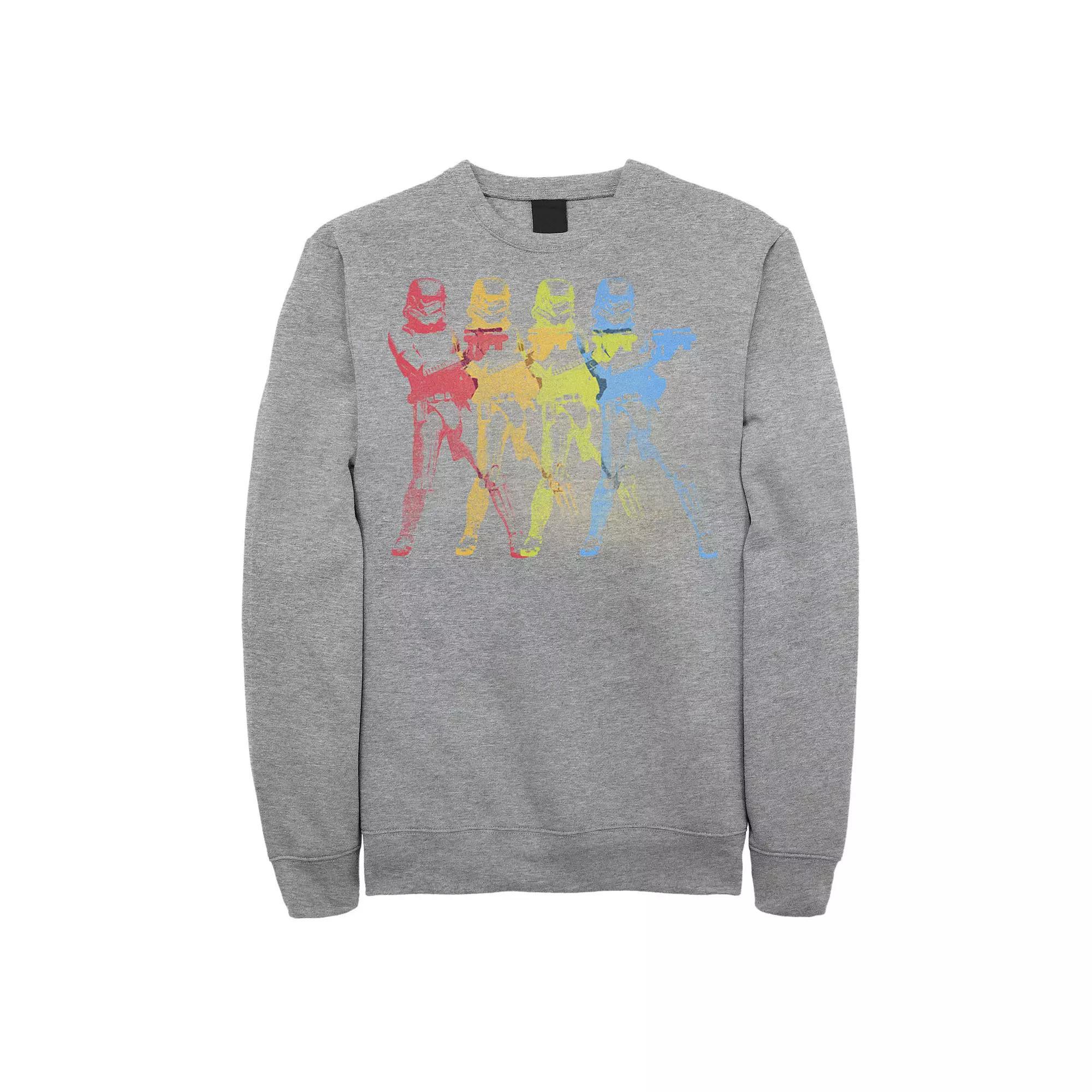 Men's E.T. Pink Heart Grid E.T. Peaking Sweatshirt, Size: Medium, Athletic Grey Product Image