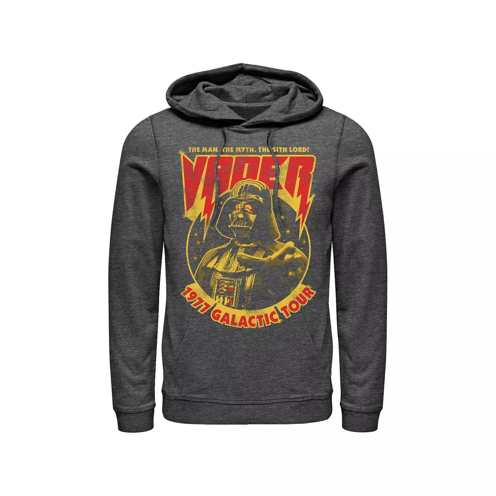 Men's Star Wars Vader 1977 Galactic Tour Metal Poster Hoodie, Size: Large, Black Product Image