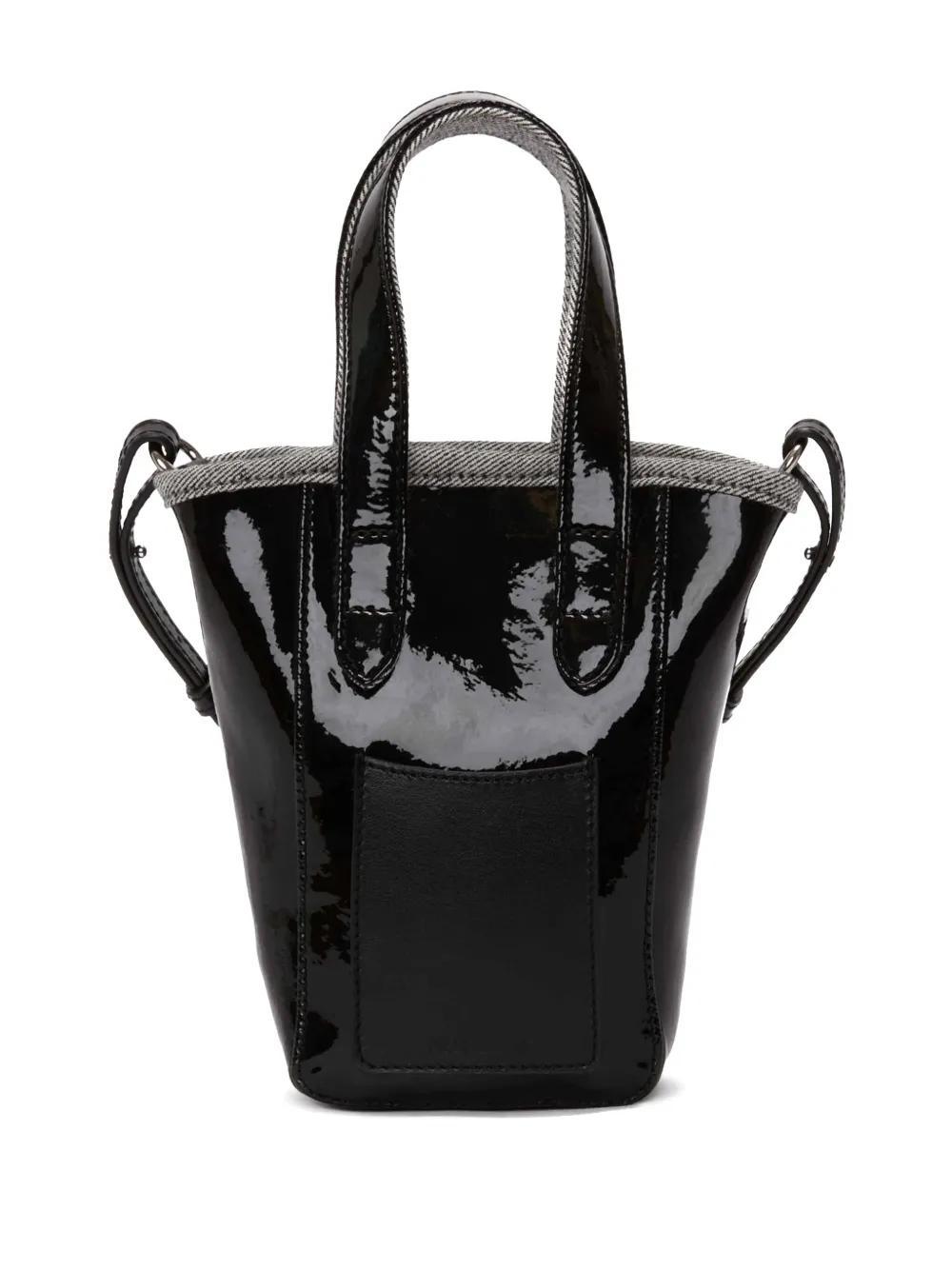 mini Belt coated-denim tote bag Product Image