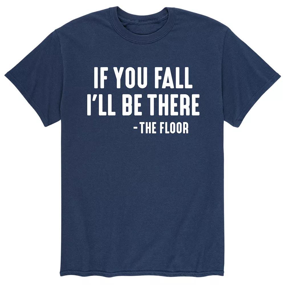 Mens If You Fall Tee Blue Product Image