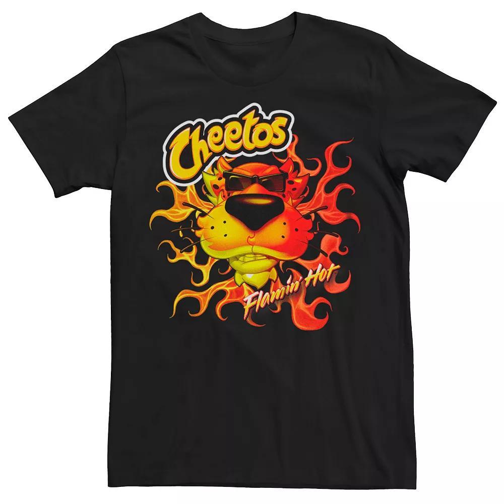 Men's Cheetos Flamin Hot Fire Head Tee, Size: XXL, Black Product Image