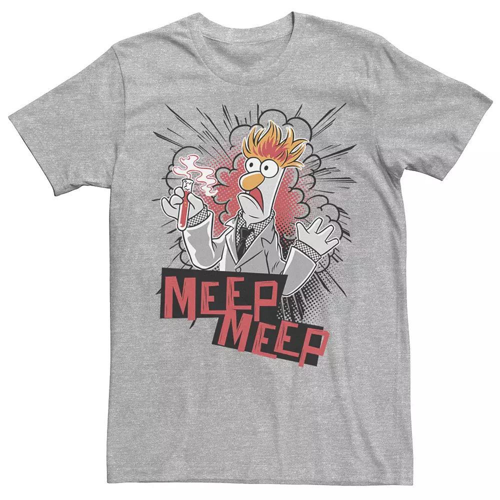 Men's Muppet Beaker Meep Comic Tee, Size: XL, Athletic Grey Product Image