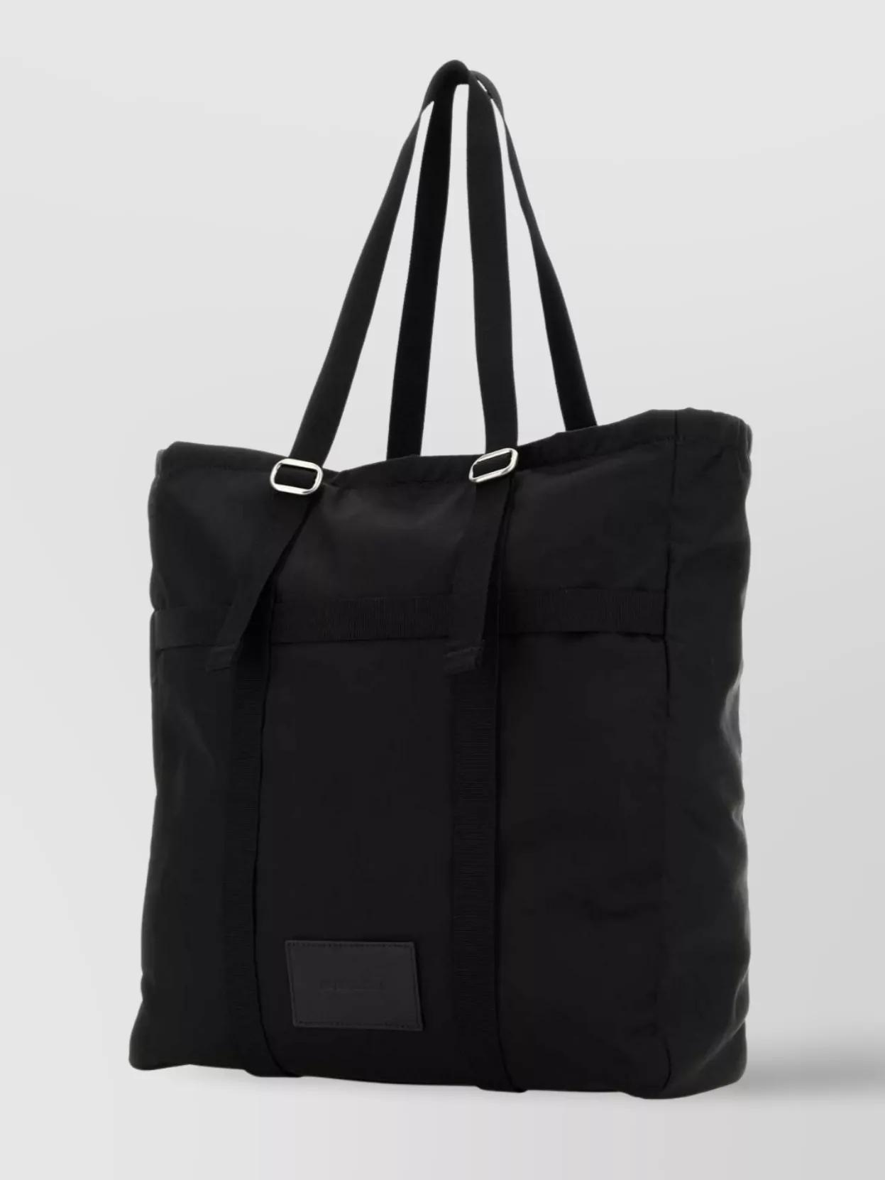 JIL SANDER Rectangular Fabric Shopping Bag With Double Handles Product Image