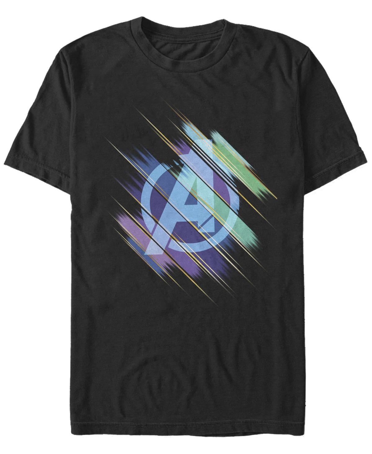Men's Marvel "Avengers: Endgame" Logo Color Swipe Tee, Size: XL, Black Product Image