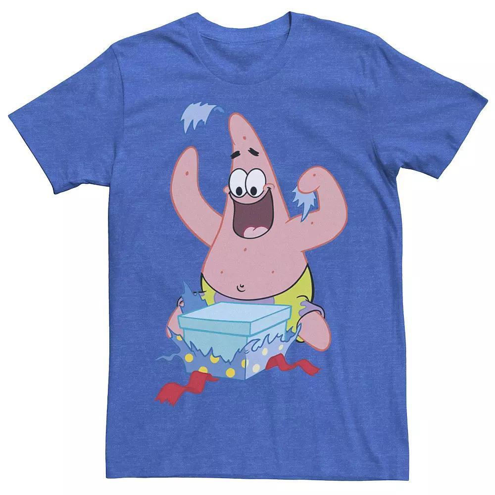 Men's Nickelodeon SpongeBob SquarePants Patrick Star Holiday Graphic Tee, Size: Medium, Blue Product Image