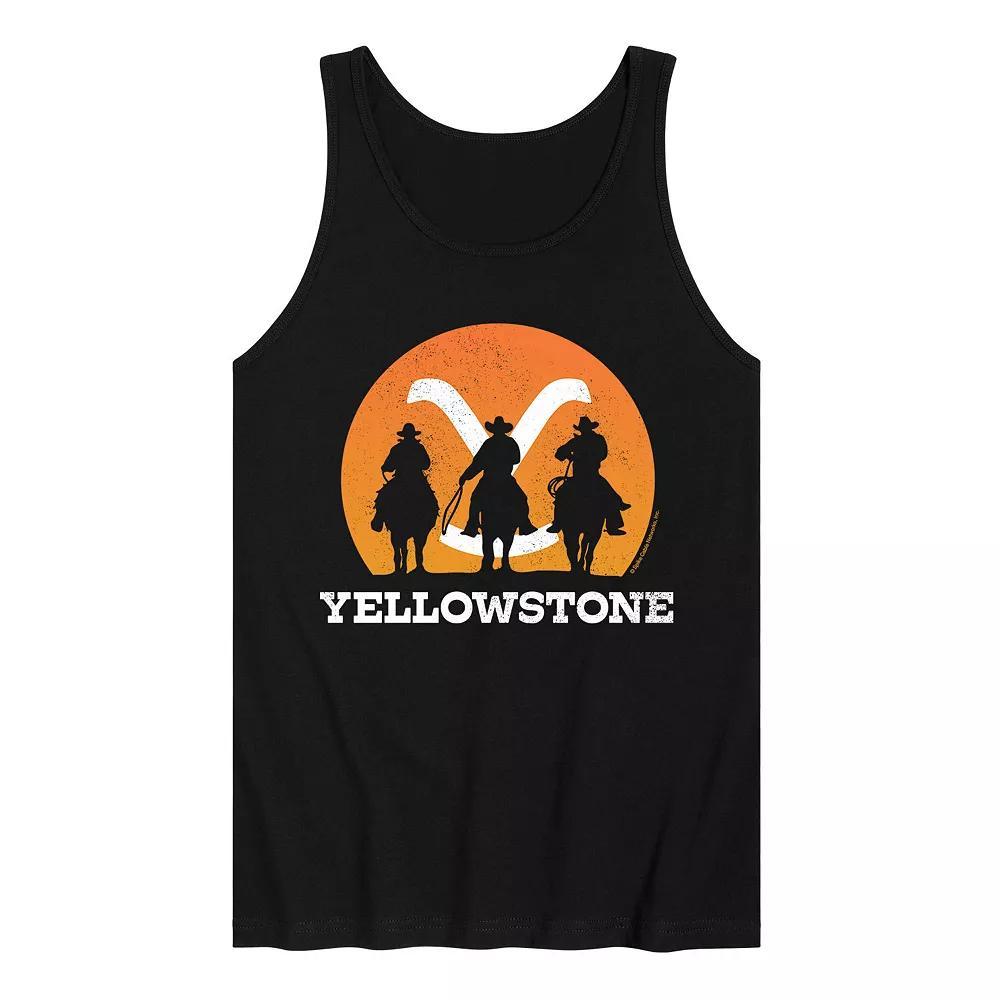 Mens Yellowstone Cowboy Sunset Tank Top Product Image