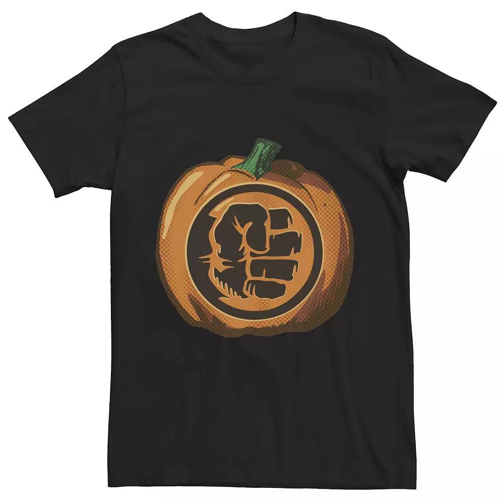 Men's Marvel Hulk Fist Pumpkin Tee, Size: XXL, Black Product Image