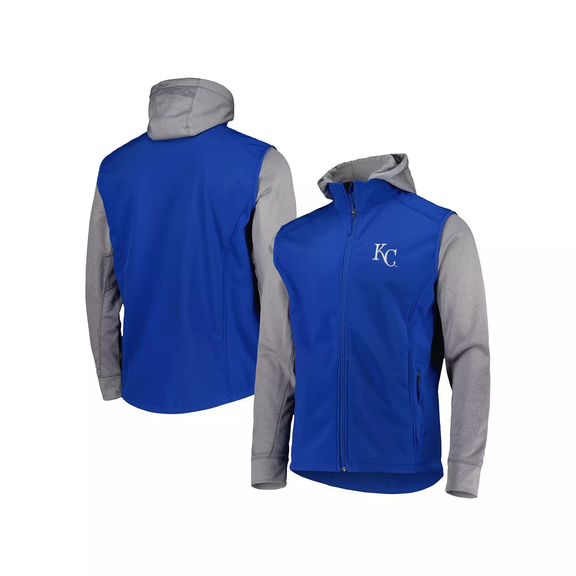 Men's Dunbrooke Royal/Heather Gray Kansas City Royals Alpha Full-Zip Jacket, Size: XL, Blue Product Image