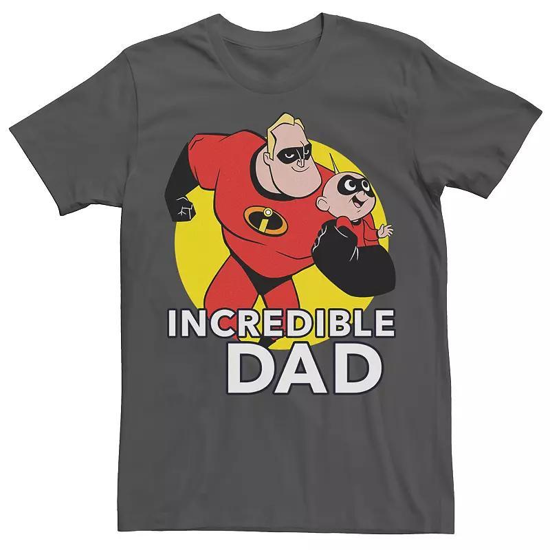 Disney / Pixar's The Incredibles Men's 2 Best Father Tee, Size: XL, Grey Product Image