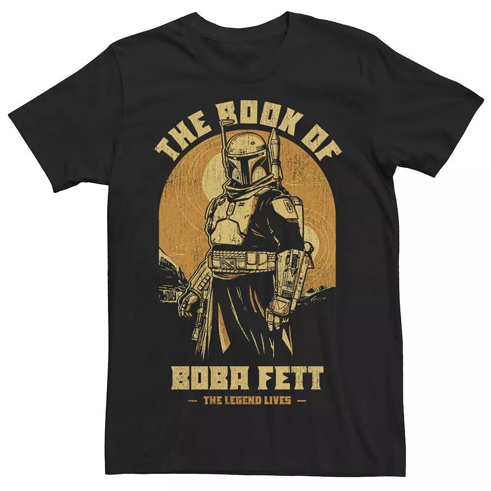 Men's Star Wars The Book Of Boba Fett The Legend Lives Tee, Size: Large, Black Product Image