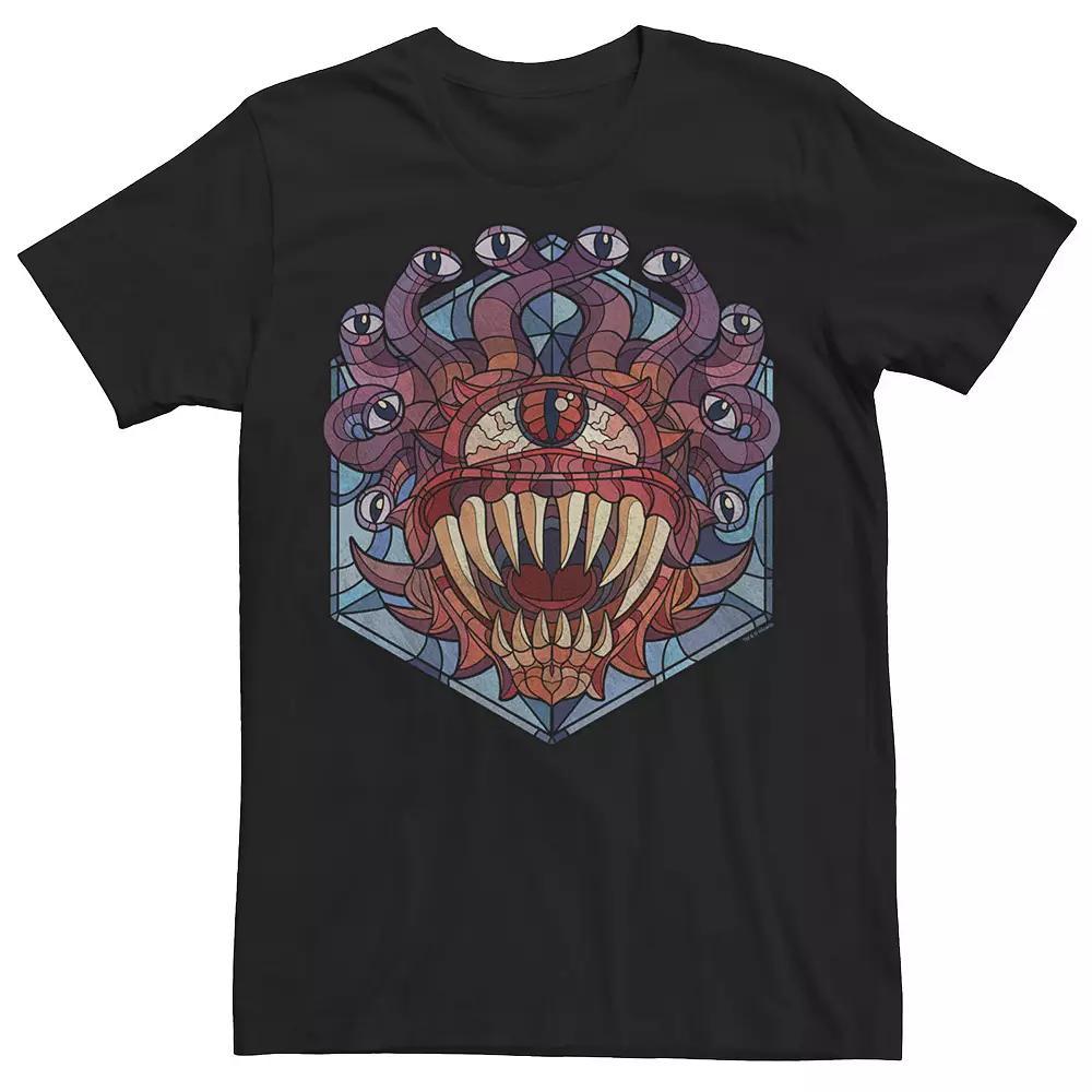 Men's Dungeons And Dragons Beholder Stained Glass Tee, Size: Large, Black Product Image