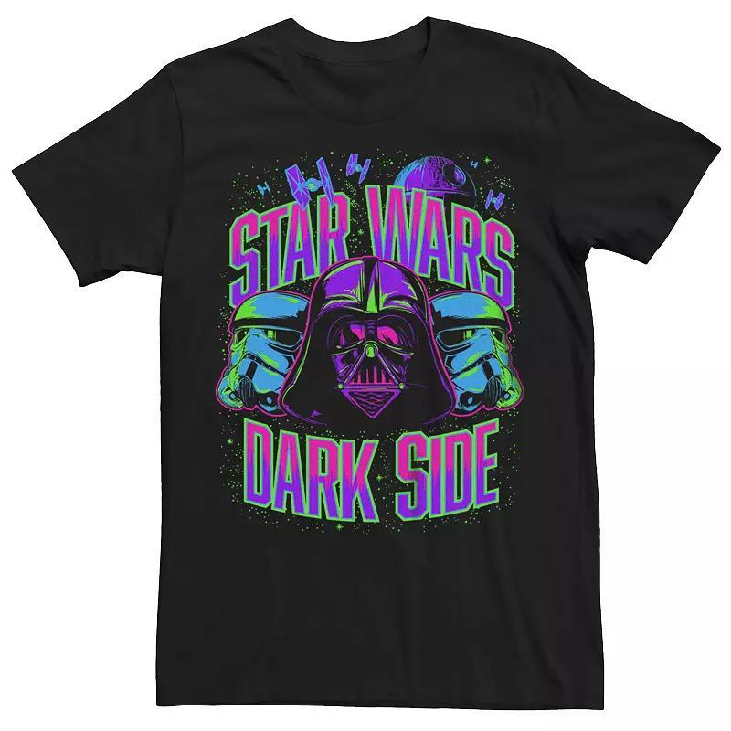 Big & Tall Star Wars Dark Side Neon Art Graphic Tee, Men's, Size: 5XL, Black Product Image