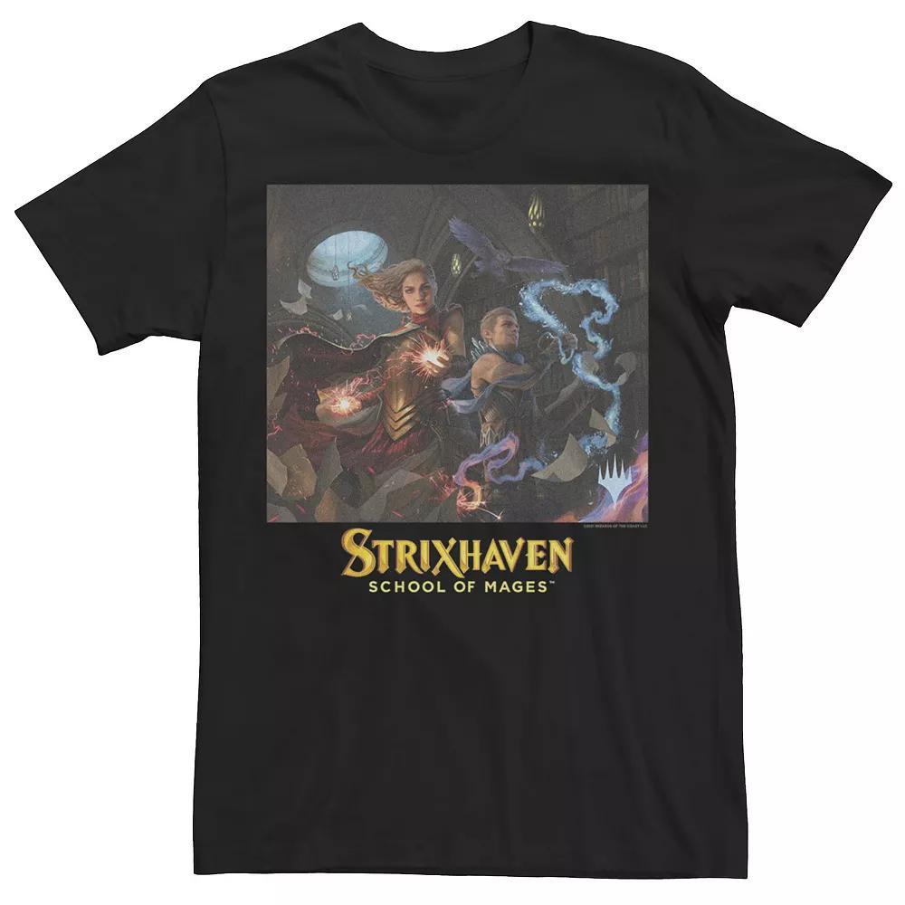 Men's Magic The Gathering Strixhaven School Of Mages Poster Tee, Size: XL, Black Product Image