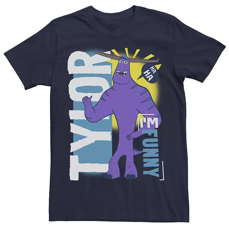 Disney / Pixar's Monsters At Work Tylor Men's Ha Ha Funny Tee, Boy's, Size: Large, Blue Product Image