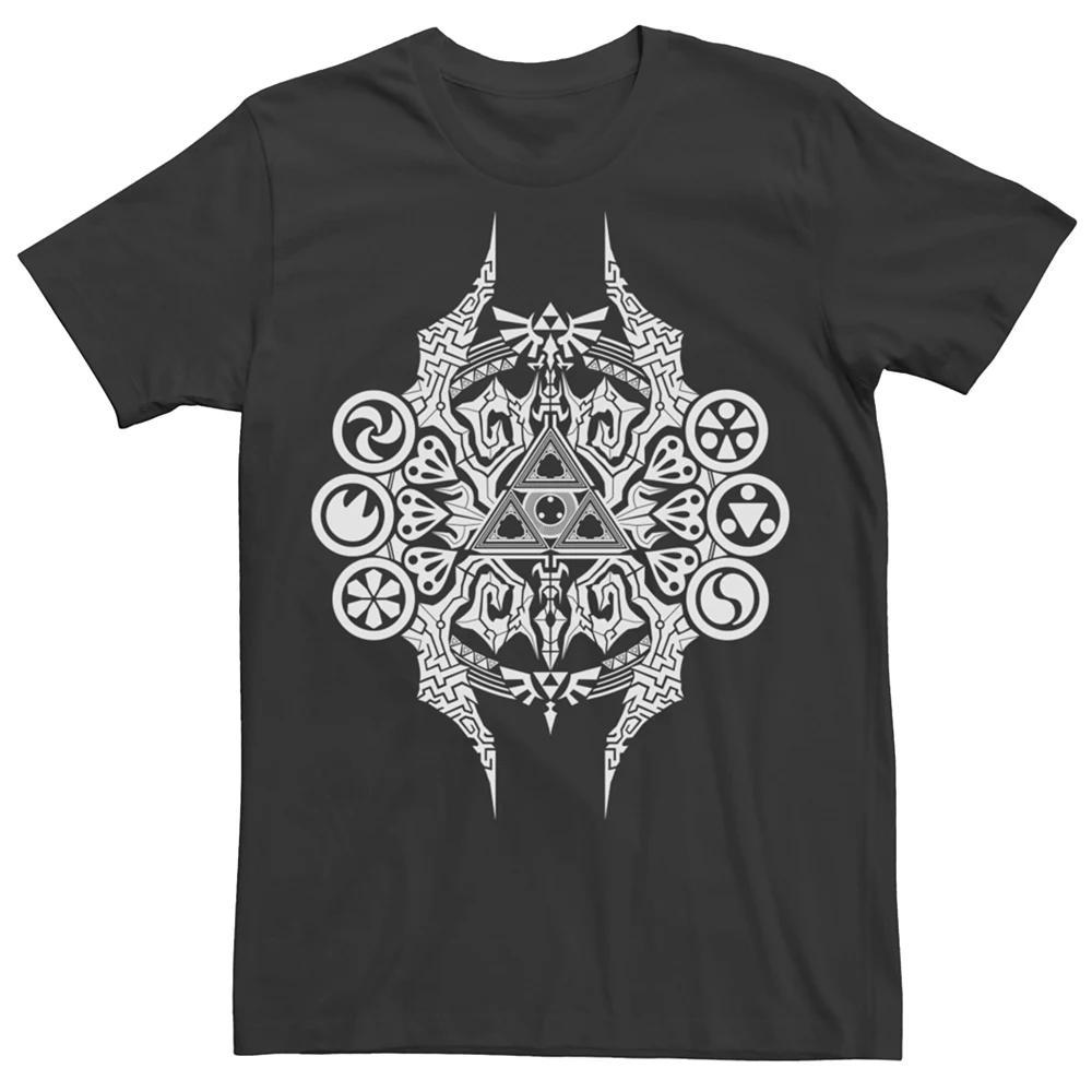 Men's Zelda Generic Triforce  Tee, Size: XXL, Black Product Image