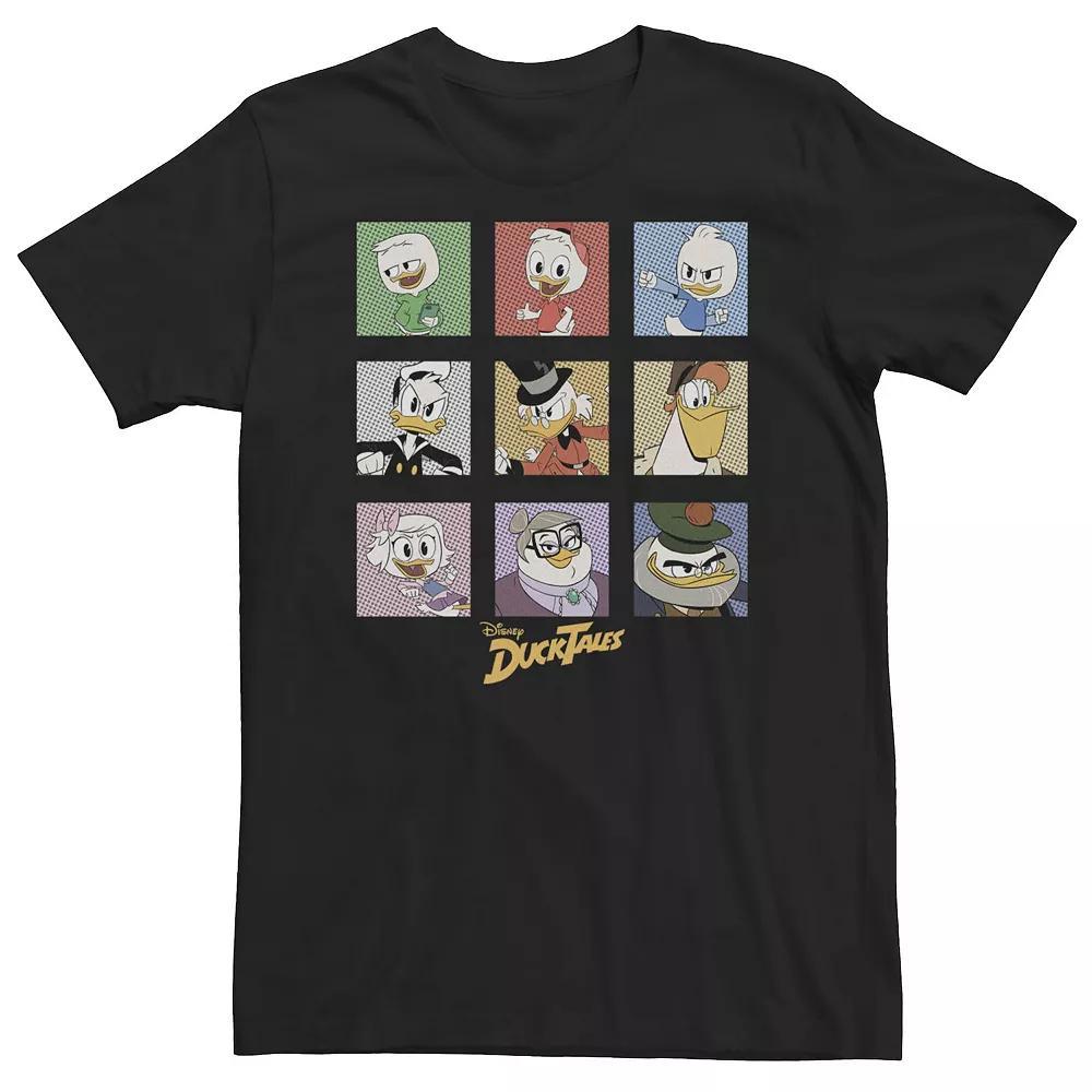 Big & Tall Disney DuckTales Group Shot Box Up Tee, Men's, Size: 4XL, Black Product Image