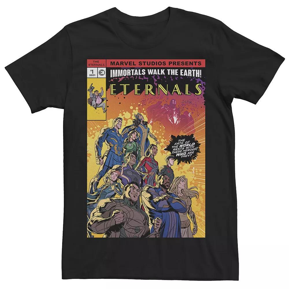 Men's Jurassic World T-Rex Color Pop Retro Poster Tee, Size: 3XL, Navy Grey Product Image