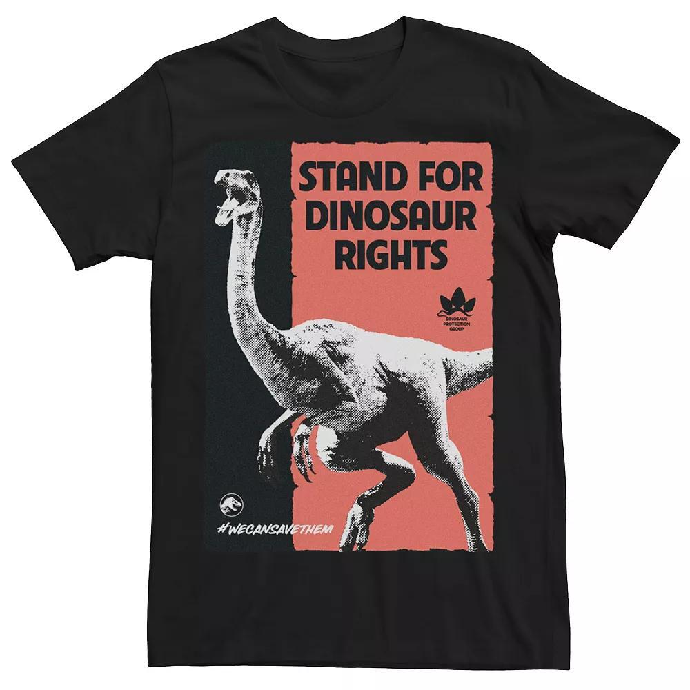 Men's Jurassic World Stand For Dinosaurs Poster Tee, Size: Medium, Red Product Image
