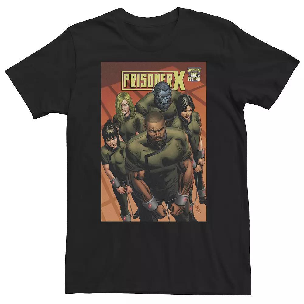 Big & Tall Marvel Comixology Prisoner X Comic Book Cover Tee, Men's, Size: Large Tall, Black Product Image