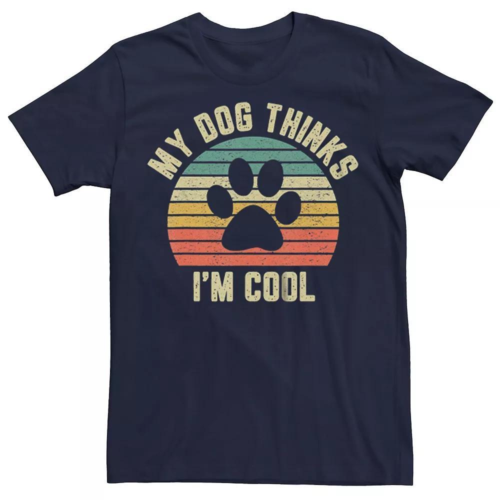 Mens Trendy Retro Self Love Tee Blue Product Image