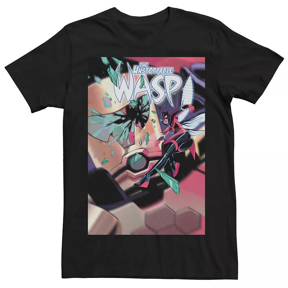 Men's Marvel's The Unstoppable Wasp (2018) #3 Comic Cover Tee, Size: XXL, Black Product Image