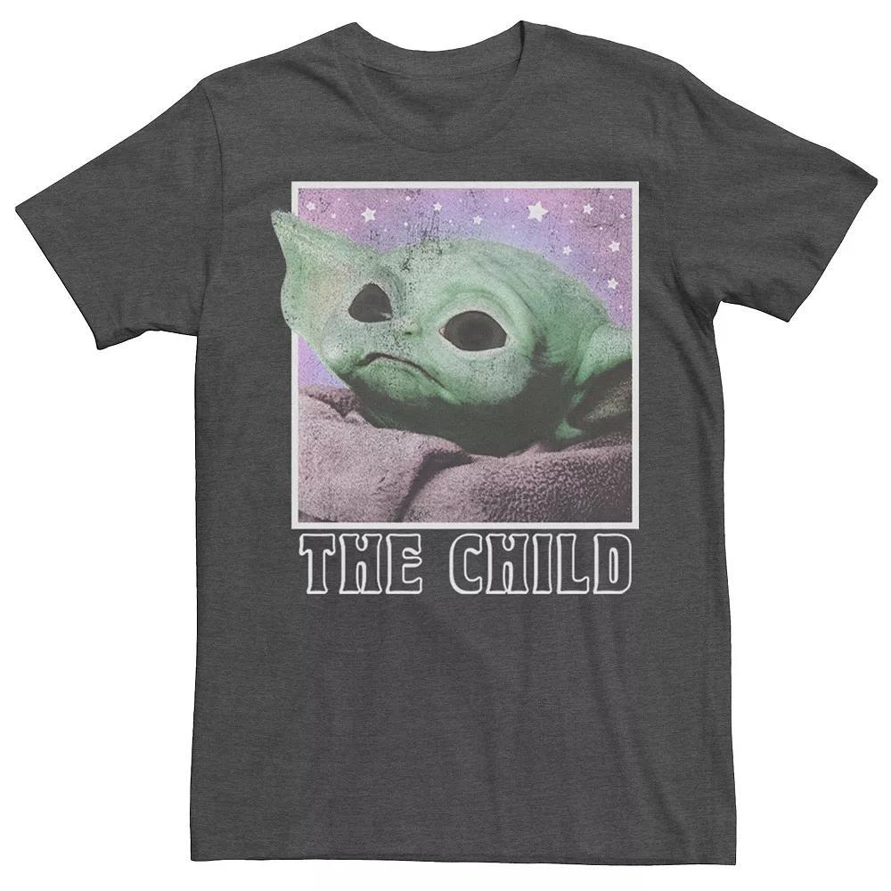 Men's Star Wars The Mandalorian Cosmic Child Galactic Tee, Size: XL, Grey Heather Product Image