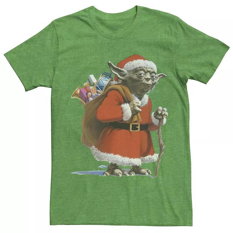 Men's Star Wars Santa Yoda Tee, Size: Large, White Product Image