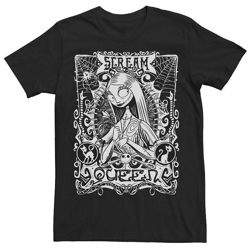 Big & Tall Disney The Nightmare Before Christmas Sally Scream Queen Tee, Men's, Size: LT, Black Product Image